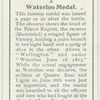 Waterloo medal.