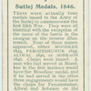 Sutlej medals, 1846.