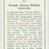 South Africa medal, 1834-53.