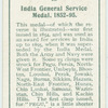 India General Service medal, 1852-95.