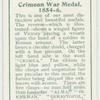 Crimean War medal, 1854-6.