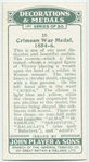 Crimean War medal, 1854-6.