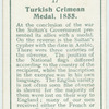 Turkish Crimean medal, 1855.