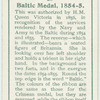 Baltic medal, 1854-55.