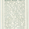 Mutiny medal, 1857-8.