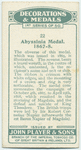 Abyssinia medal, 1867-8.
