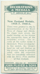 New Zealand medals, 1845-7, 1860-66.
