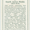 South Africa medal, 1877-8-9.