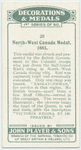N.W. Canada medal, 1885.