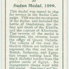 Sudan medal, 1899.