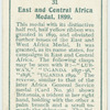 East & Central Africa medal, 1899.