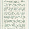 South Africa, 1899-1902. King's medal.