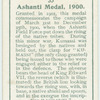 Ashanti medal, 1900.