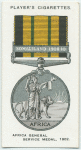 Africa General Service medal, 1902.