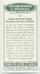 Cape of Good Hope General Service medal.