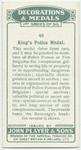 King's Police medal.