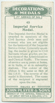 Imperial Service medal.