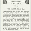 The Albert medal (Sea).