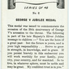 George V Jubilee medal.