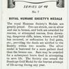 Royal Humane Society's medals.