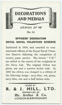 Officer's decoration Royal Naval Volunteer Reserve.