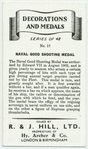 Naval good shooting medal.