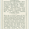 "Lemberg" Derby, 1910.