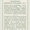 "Sunstar" Derby, 1911.