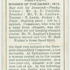 "Aboyeur" Derby, 1913.