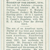 "Durbar" Derby, 1914.