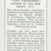 Gay Crusader" Derby, 1917.