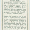 "Spion Kop" Derby, 1920.