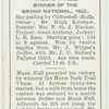 "Music Hall" Grand National, 1922.