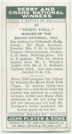 "Music Hall" Grand National, 1922.