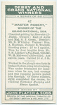 "Master Robert" Grand National, 1924.