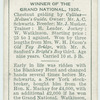 "Jack Horner" Grand National, 1926.