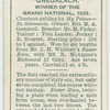 "Gregalach" Grand National, 1929.