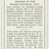 "Grakle" Grand National, 1931.