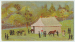 Tent and horses.