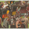 Spectators in carriages