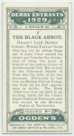 The Black Abbot.