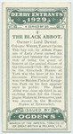The Black Abbot.