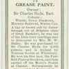 Grease Paint.