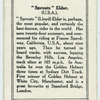 "Sprouts" Elder.