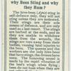 Do you know why bees sting and why they hum?