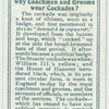 Do you know why coachmen and grooms wear cockades?