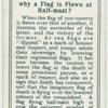Do you know why a flag is flown at half-mast?