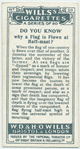 Do you know why a flag is flown at half-mast?