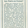 Do you know how pearls are formed?