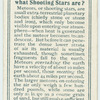 Do you know what shooting stars are?